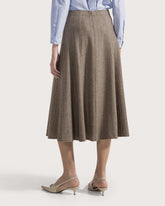 Flared skirt in blended wool weave -  | Seventy Venezia