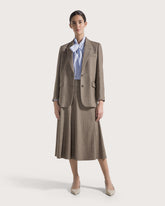 Flared skirt in blended wool weave -  | Seventy Venezia