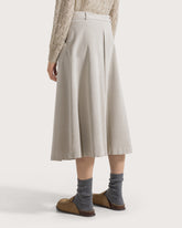 Pleated velvet midi skirt -  | Seventy Venezia