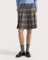 Short pleated tartan skirt -  | Seventy Venezia