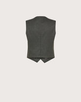Gilet sartoriale corto gessato -  | Seventy Venezia