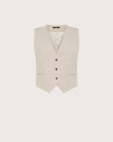 Gilet sartoriale in fresco melange -  | Seventy Venezia