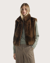 Gilet in ecopelliccia animalier -  | Seventy Venezia