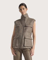 Gilet lungo in ecovisone -  | Seventy Venezia