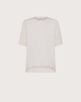 Crew-neck T-shirt in jersey and silk blend -  | Seventy Venezia