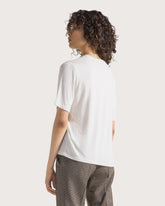 Crew-neck T-shirt in jersey and silk blend -  | Seventy Venezia