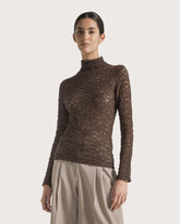 Stretch lace turtleneck -  | Seventy Venezia