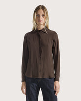Blended silk open shirt -  | Seventy Venezia