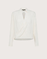 Blusa incrociata bimateriale -  | Seventy Venezia