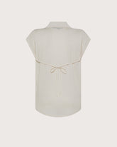 Camicia smanicata in jersey e crêpe misto seta -  | Seventy Venezia