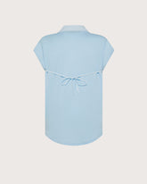 Camicia smanicata in jersey e crêpe misto seta -  | Seventy Venezia