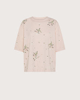 Embroidered jersey crewneck T-shirt. -  | Seventy Venezia