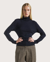 Ribbed high-neck top         -  | Seventy Venezia