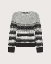 Maglia girocollo intarsiata con paillettes -  | Seventy Venezia