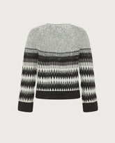 Maglia girocollo intarsiata con paillettes -  | Seventy Venezia