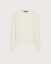 Cardigan a trecce con colletto in punto norvegese -  | Seventy Venezia