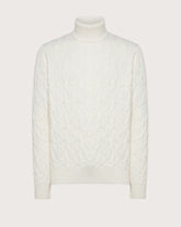 Maglione collo alto a treccia alternata -  | Seventy Venezia