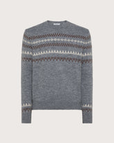 Maglione girocollo in jacquard misto lana -  | Seventy Venezia