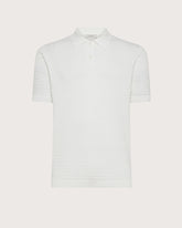 Tricot herringbone polo shirt -  | Seventy Venezia