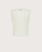 Maglia tricot smanicata in punto rete -  | Seventy Venezia