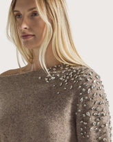 Wool and baby alpaca bateau neckline -  | Seventy Venezia