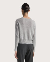 Full cardigan rib crew neck -  | Seventy Venezia