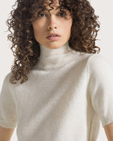 Alpaca-blend short-sleeved turtleneck -  | Seventy Venezia