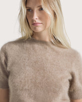Cashmere short sleeved crewneck -  | Seventy Venezia