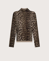 100% wool animal printed turtleneck -  | Seventy Venezia