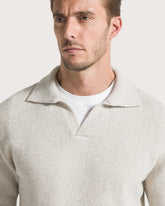 Twisted blended wool polo shirt -  | Seventy Venezia
