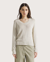 Maglia scollo a V in fettuccia. -  | Seventy Venezia