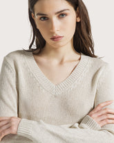 Maglia scollo a V in fettuccia. -  | Seventy Venezia