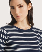 Maglia girocollo in viscosa rigata. -  | Seventy Venezia