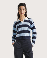 Polo in viscosa riga rugby -  | Seventy Venezia