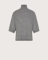 Mock neck top with micro-sequins       -  | Seventy Venezia