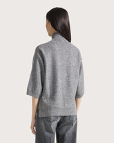 Mock neck top with micro-sequins       -  | Seventy Venezia