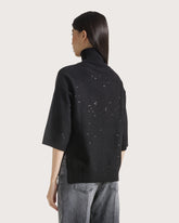 Mock neck top with micro-sequins       -  | Seventy Venezia