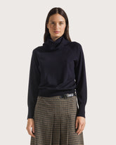 Merino wool turtleneck top        -  | Seventy Venezia