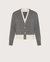 Cardigan bicolor in misto lana -  | Seventy Venezia