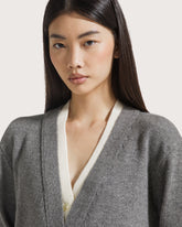 Cardigan bicolor in misto lana -  | Seventy Venezia