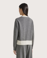 Cardigan bicolor in misto lana -  | Seventy Venezia