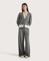 Cardigan bicolor in misto lana -  | Seventy Venezia