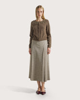 Wool blend cardigan with jewelled embellishments      -  | Seventy Venezia