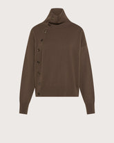 Turtleneck sweater with buttons        -  | Seventy Venezia