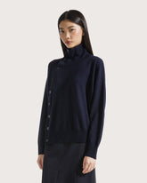 Turtleneck sweater with buttons        -  | Seventy Venezia