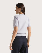 Short-sleeved cashmere top         -  | Seventy Venezia