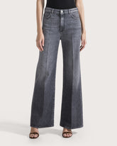 High-waisted long jeans made of washed denim -  | Seventy Venezia