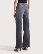 High-waisted long jeans made of washed denim -  | Seventy Venezia