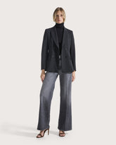 High-waisted long jeans made of washed denim -  | Seventy Venezia