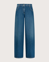 Jeans lunghi a vita alta in denim slegato -  | Seventy Venezia